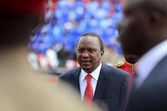 Kenya"s President Uhuru Kenyatta attends the country"s Mashujaa Day (Heroes" Day) celebrations at the Nyayo National Stadium in Nairobi, October 20, 2015.