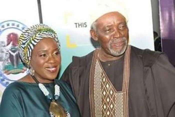 Joke Silva and Olu Jacobs at the 2016 AMAA