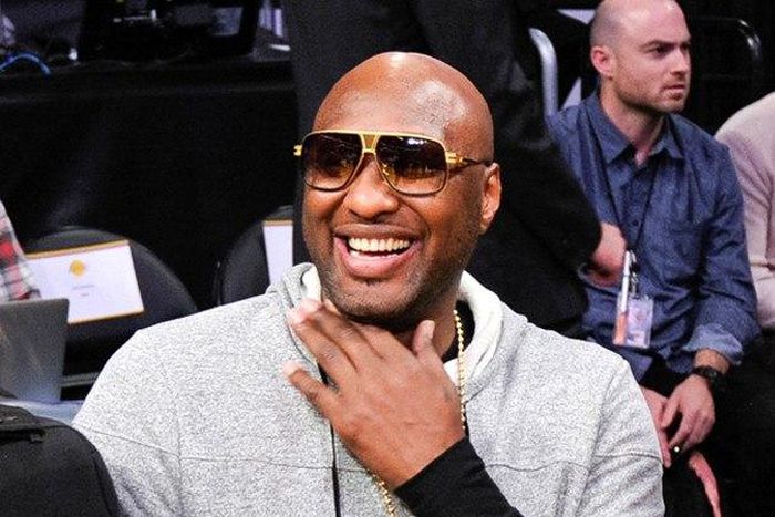 Lamar Odom at the Staples Centre
