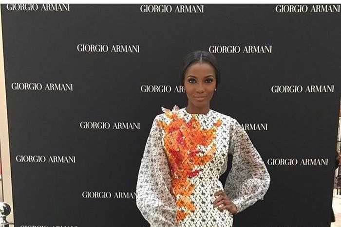 Agbani Darego in Lisa Folawiyo