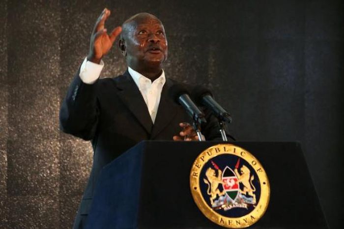 Uganda's president opposes arms embargo on South Sudan