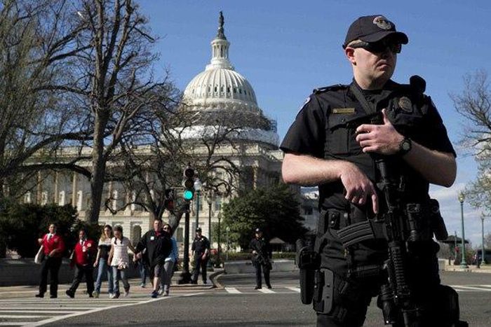 Capitol briefly locked down as police stop man with gun
