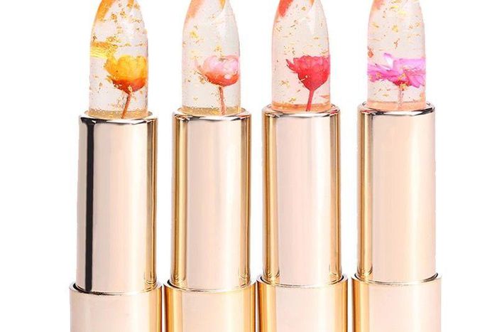 Flower, jelly and gold specks infused lipstick by Kailijumei