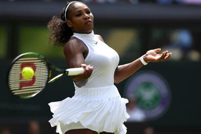Britain Tennis - Wimbledon - All England Lawn Tennis & Croquet Club, Wimbledon, England - 3/7/16 USA's Serena Williams in action against Germany's Annika Beck REUTERS/Tony O'Brien