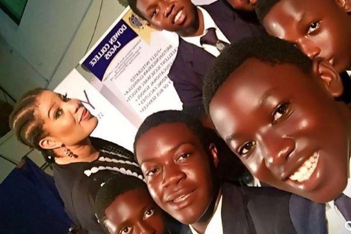 Monalis Chinda and students of Dowen College