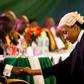 Halima Buhari receiving her certificate