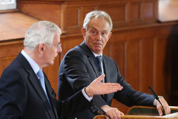 Former PMs Blair and Major warn leaving EU would threaten UK unity