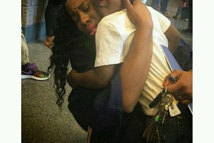 Jelina Latrice and her son
