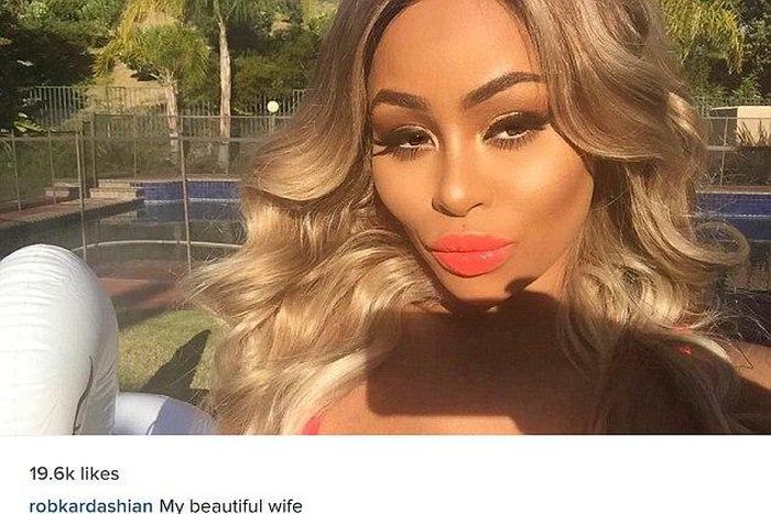 Rob Kardashian calls Blac Chyna "my wife"