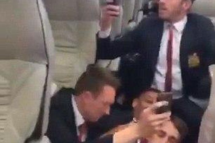 Michael Carrick, Anthony Martial and Adnan Januzaj