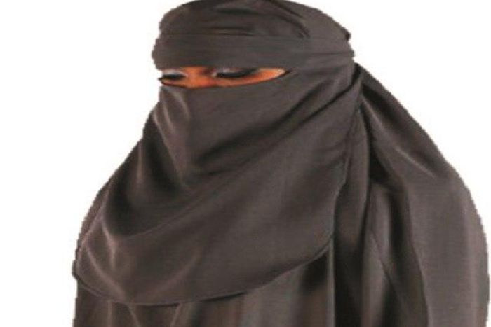 A woman with full Hijab (Illustration)