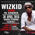 Wizkid live in Zambia 2016