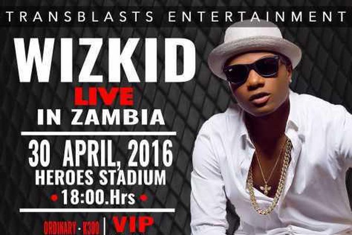 Wizkid live in Zambia 2016