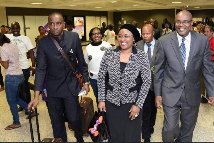 The President's wife, Mrs Aisha Buhari arrives the United States on Thursday, August 4, 2016