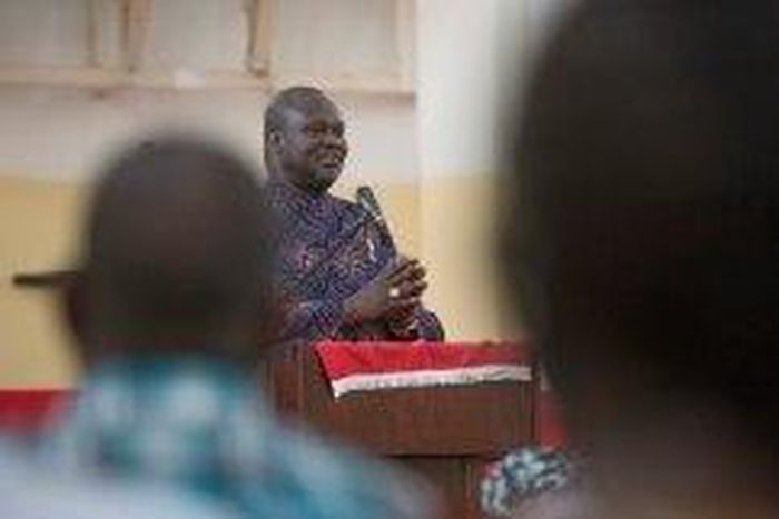Riek Machar, pictured in 2015, has accused the president of trying to have him killed