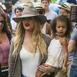 Khloe Kardashian and North West in Cuba