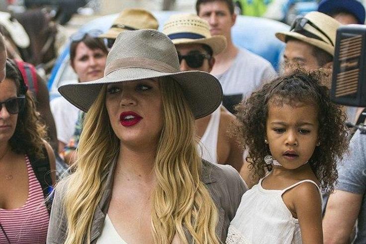 Khloe Kardashian and North West in Cuba