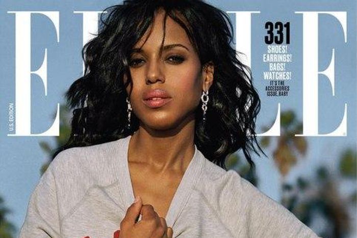 Kerry Washington on the cover of Elle USA
