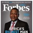 Aliko Dangote on the cover of Forbes Africa