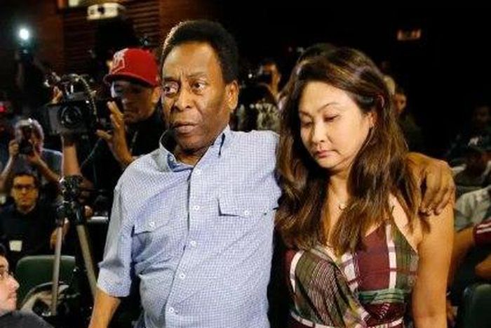 Pele and Marcia Cibele Aoki