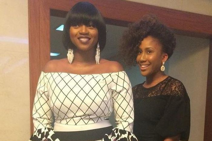 Waje and her daughter Emerald.