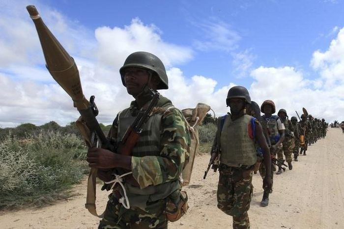 African force in Somalia says kills 110 militants when its base raided