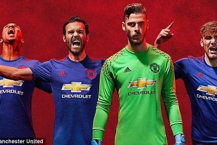 Ashley Young, Juan Mata, David de Gea and Luke Shaw