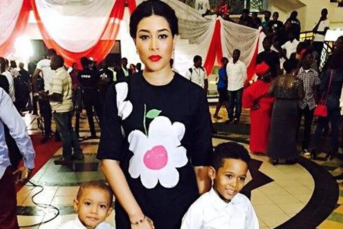 Adunni Ade and her sons