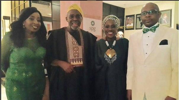 Peace Anyiam Osigwe, Olu Jacobs, Joke Silva at the 2016 AMAA