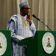 Nigeria's President Muhammadu Buhari looks on during a joint news conference with Cameroon's President Paul Biya in Abuja, Nigeria, May 4, 2016.