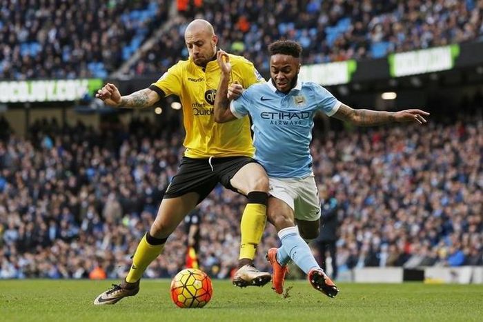 Man City's Sterling relishing Aguero's finishing school