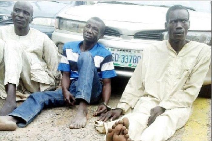 The three suspects, Hassan, Abubakar and Hussein
