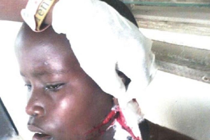 The abused victim, Adeola