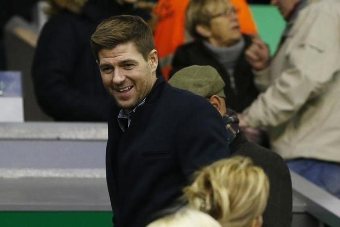 Football Soccer - Liverpool v Swansea City - Barclays Premier League - Anfield - 29/11/15
Former Liverpool Steven Gerrard in the stands before the match
Reuters / Phil Noble
Livepic