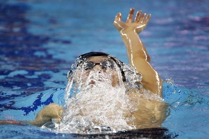 Gold medallist Kosuke Hagino of Japan competes during the men's 400m individual medley final at the Munhak Park Tae-hwan Aquatics Center during the 17th Asian Games in Incheon September 24, 2014.