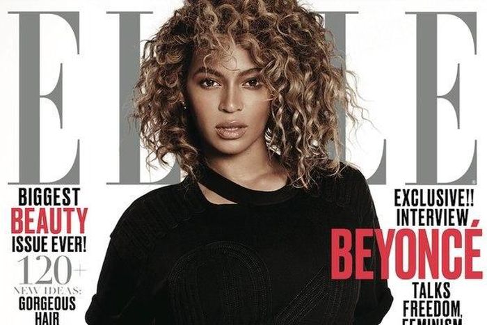 Beyonce on the cover of Elle USA magazine
