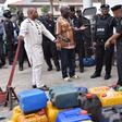 The Commander of the Rapid Response Squad (RRS), ACP. Tunji Disu  as well as the Divisional Police Officer, Isheri Police Station, Superintendent Olohunwa Ogundele, arresting a petrol station manager