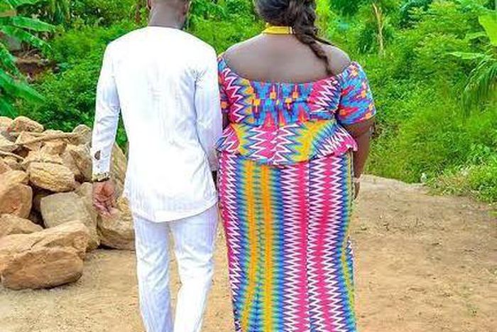 Viral Ghanaian bride shares photo of her traditional wedding