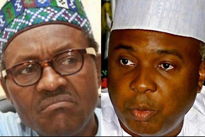 President Muhammadu Buhari and Senate President, Bukola Saraki