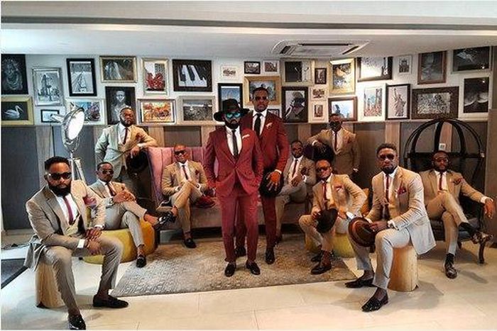 Noble Igwe and groomsmen