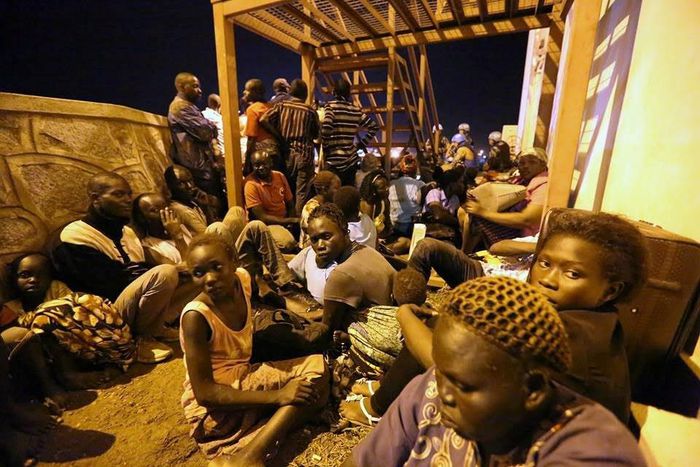 Fleeing residents of South Sudan.
