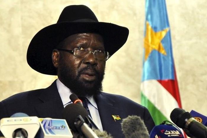 South Sudan's President Salva Kiir addresses the nation at the South Sudan National Parliament in Juba, November 18, 2015.