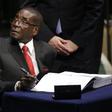 Zimbabwean President Robert Mugabe at the United Nations Headquarters in Manhattan, New York, U.S., April 22, 2016.   REUTERS/Carlo Allegri