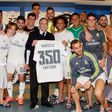 Real Madrid Players and Florentino Perez