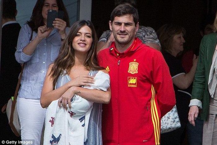 Iker Casillas and his wife, Sara Carbonero