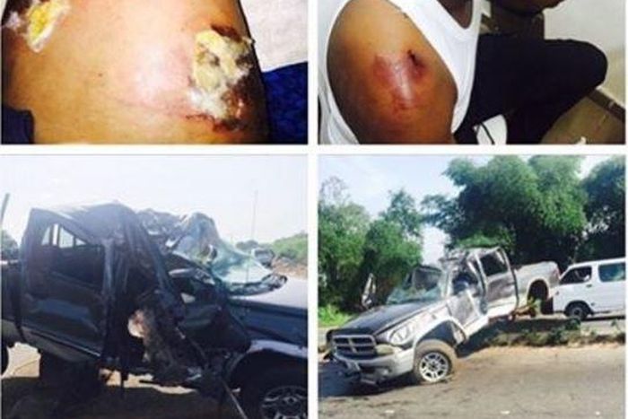 Nosa Rex involved in ghastly car accident