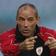 Paul Le Guen gestures during a training session ahead of their World Cup qualifier match against Australia in Sydney March 25, 2013.