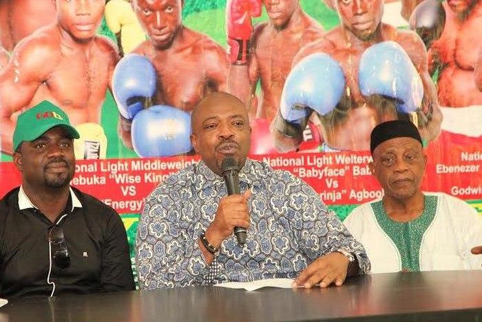 GOtv Marketing Manager, Johnson Ivase; Managing Director, Flykite Productions, Jenkins Alumona and President, NBBofC, Dr. Godwin Kanu