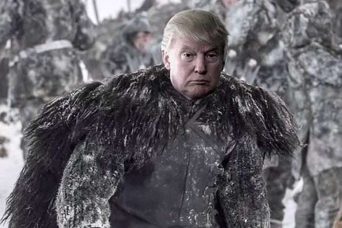 Donald Trump as a Game of Thrones cast