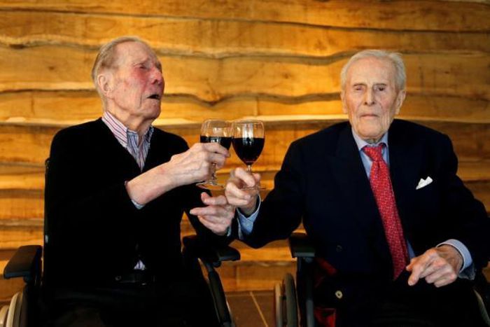 Belgian twins celebrate 103 years living side by side